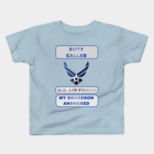 DutyCalledAirForce Grandson Kids T-Shirt